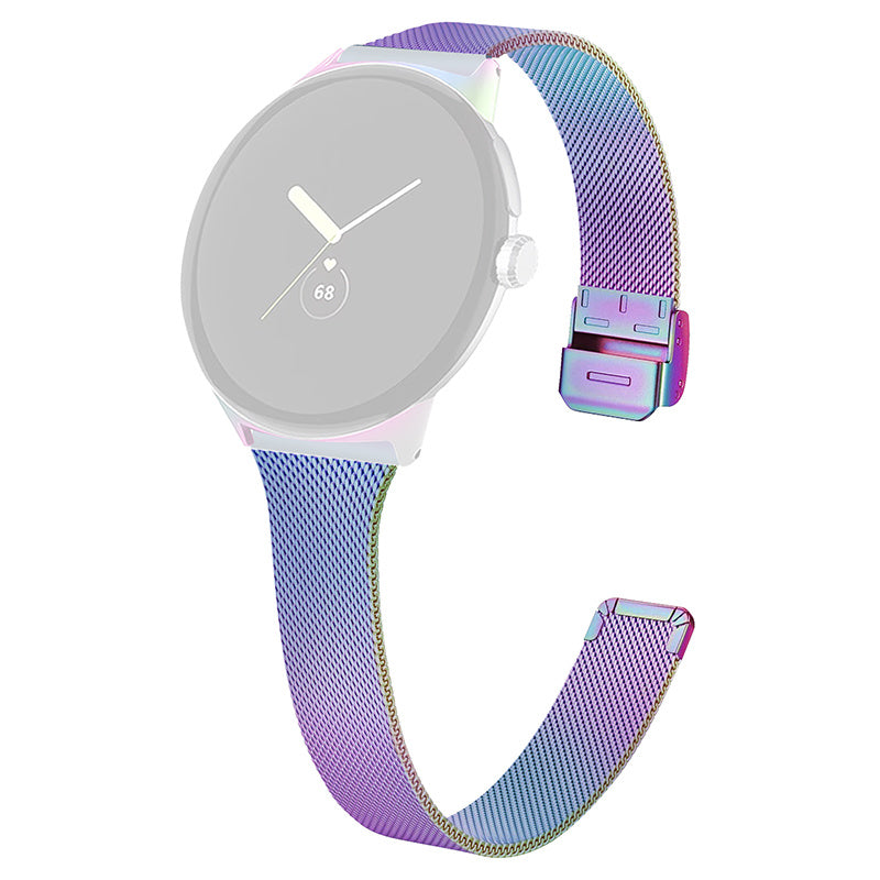 For Google Pixel Watch 2 Pixel Watch Fine Mesh Stainless Steel Watch Band Replacement Milanese Wrist Strap with Buckle For Google Pixel Watch 2 Pixel Watch Fine Mesh Stainless Steel Watch Band Replacement Milanese Wrist Strap with Buckle